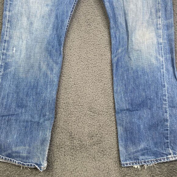 Polo Ralph Lauren Jeans Men 36x30 Faded Blue Vintage 67 Straight Cotton Wide Y2K - Picture 3 of 14